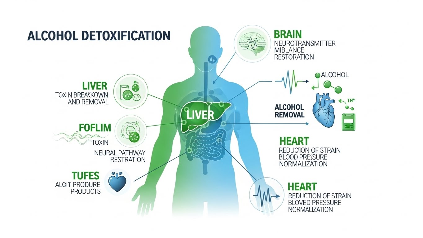 processo de desintoxicação de álcool em clínica especializada para garantir segurança e cuidados adequados