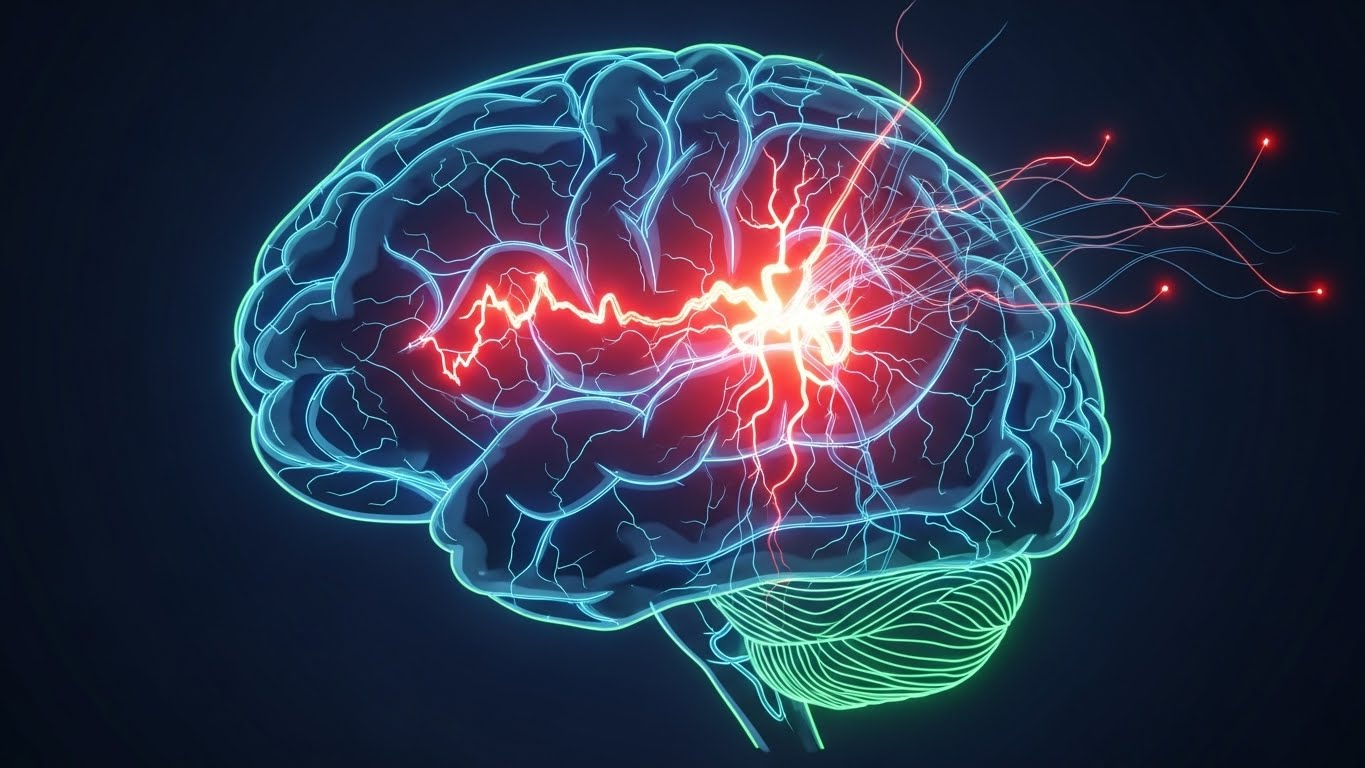 Diagrama mostrando efeitos do álcool nas conexões neurais