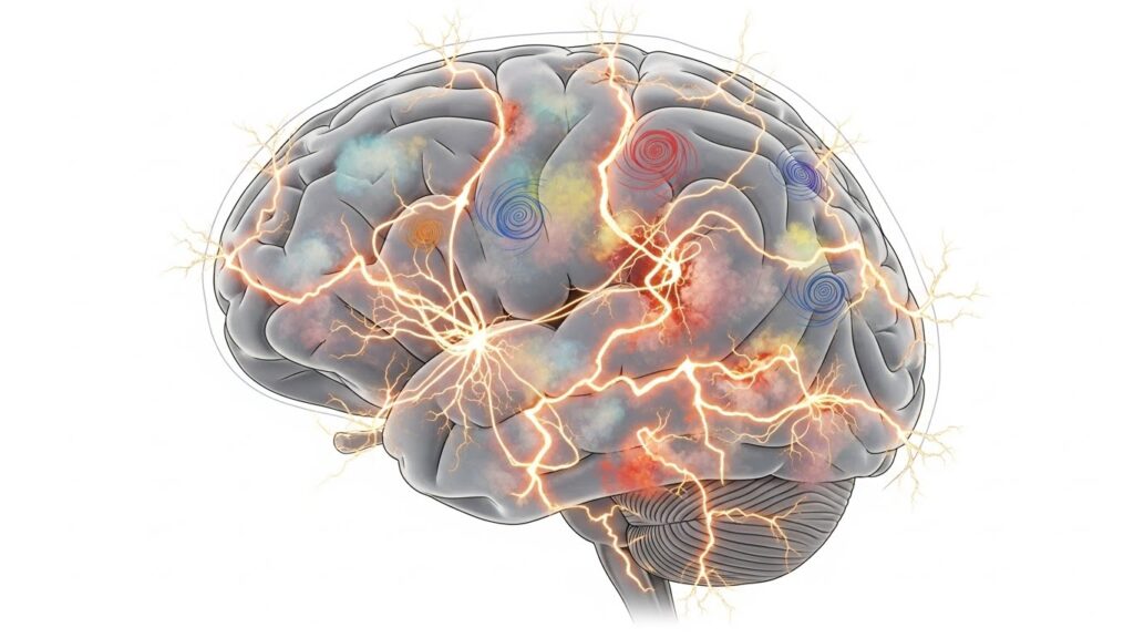como o cérebro reage no Delirium Tremens durante a abstinência alcoólica