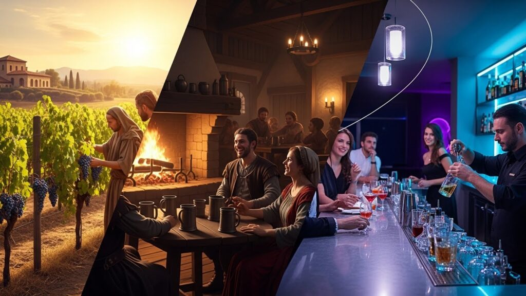 Cachaça brasileira e vinhos internacionais mostrando o consumo de álcool