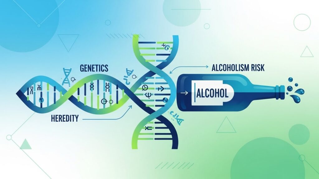 “O vício do alcoolismo é hereditário? Entenda como a genética influencia o risco de dependência alcoólica.