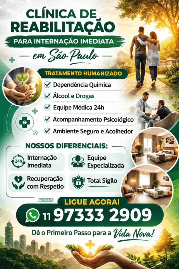 Clínica de recuperação em São Paulo com equipe especializada