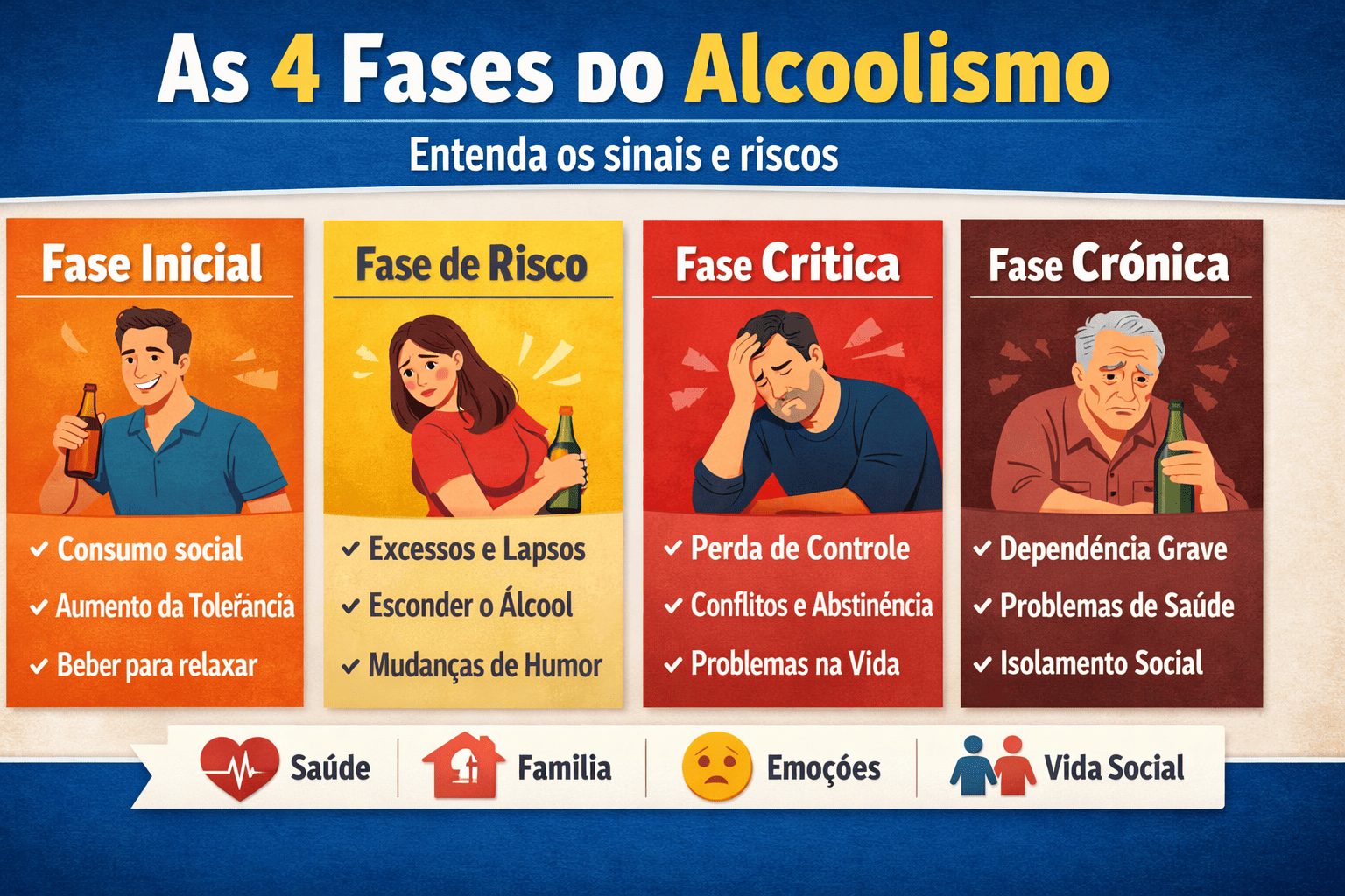 4 fases do alcoolismo explicadas 2
