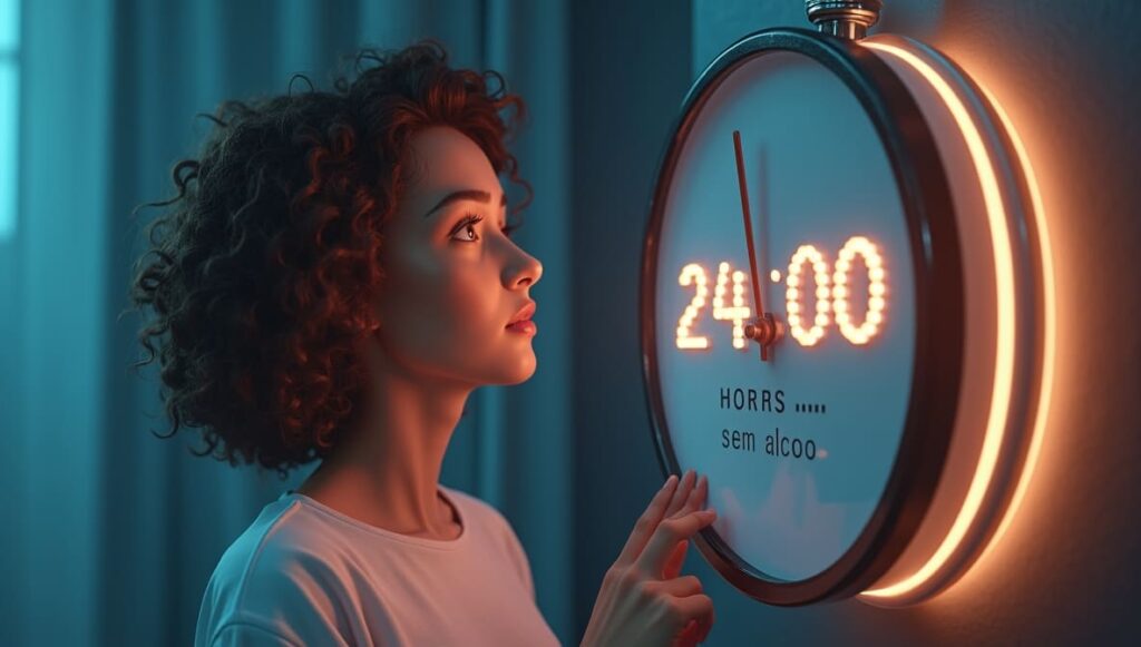 Corpo após 24 horas sem álcool