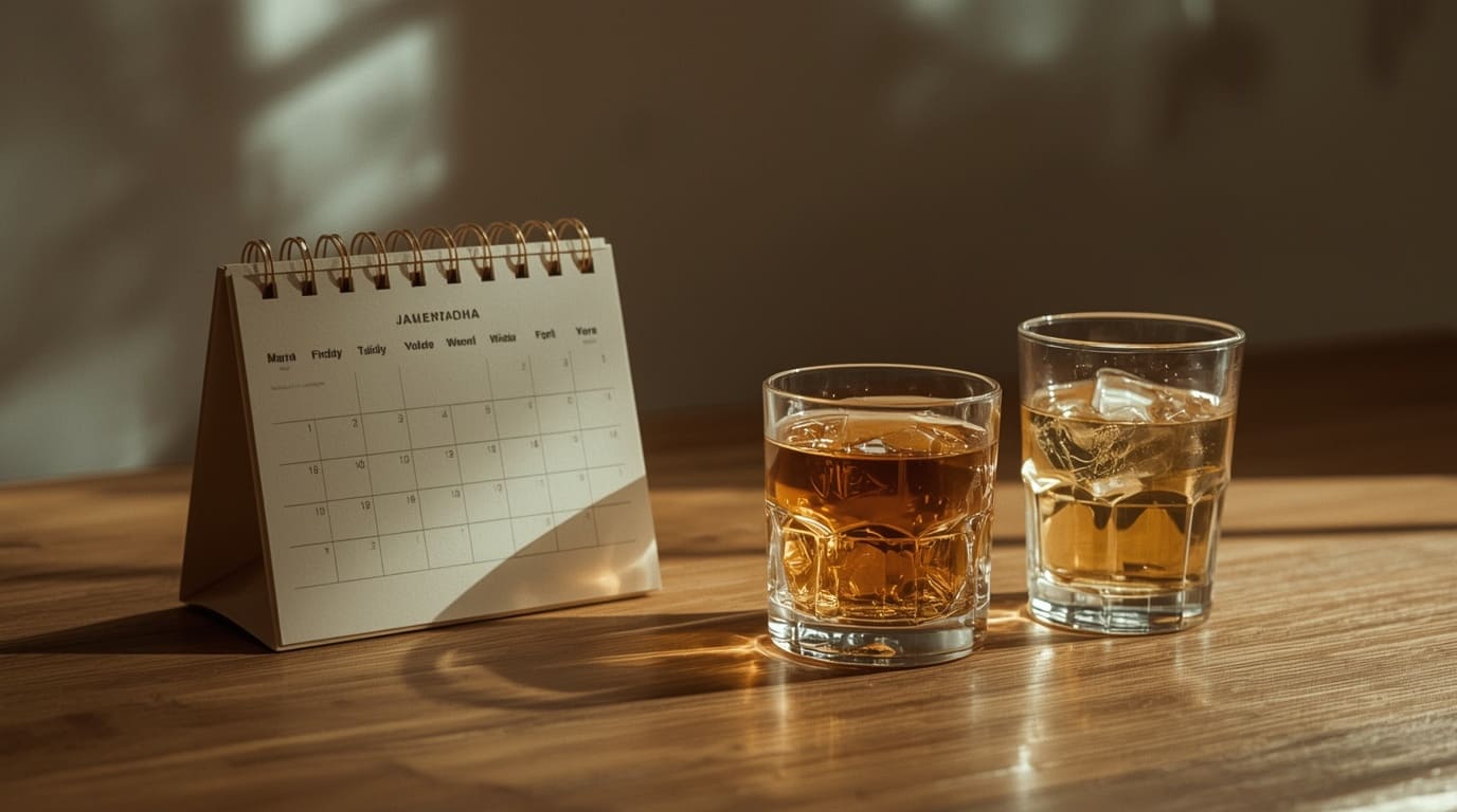 Pessoa com hábito diário de beber álcool